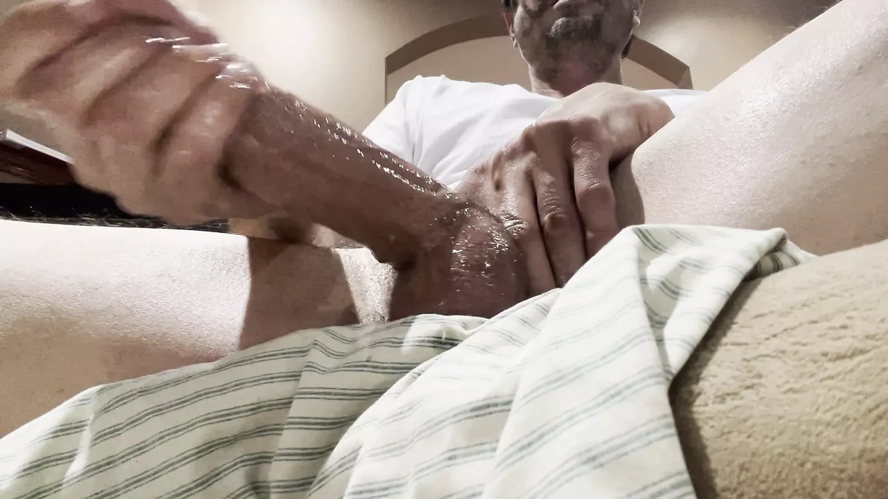 Oiled up cock
