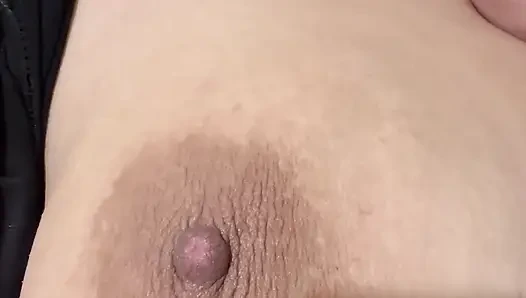 Mom massages her huge tits very delicious