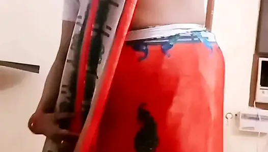 Desi Indian Tamil BBW Wife Latha Nude Body Show Big Boobs Ass Hairy Pussy Saree Tease
