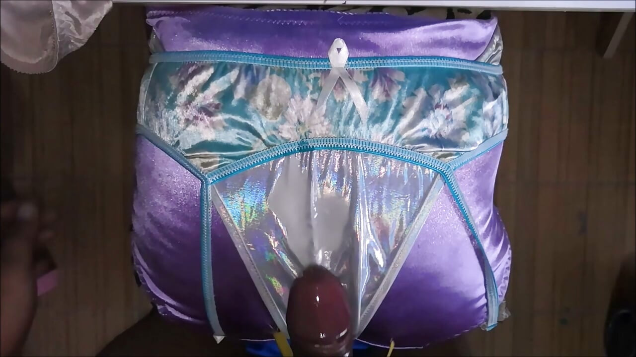 pantyjob satin panties 18