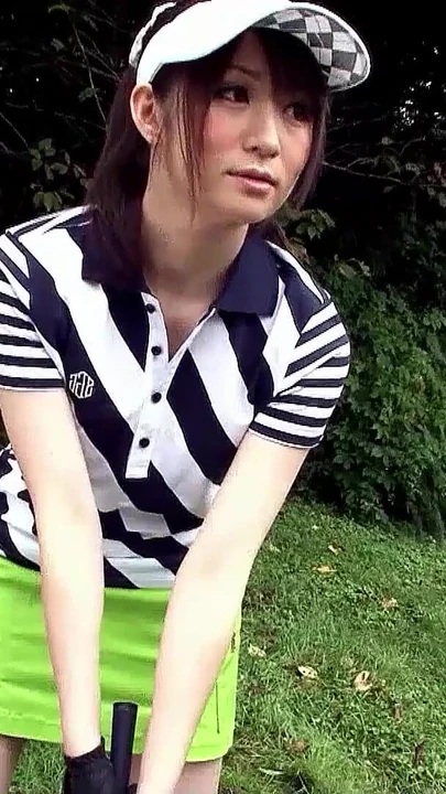 Key moment from "Teacher and other Guys talk Japanese Teen to Blowbang at Golf Lesson"