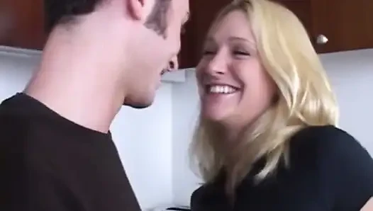 Alexis Malone Fucking in the Kitchen with Her Small Tits