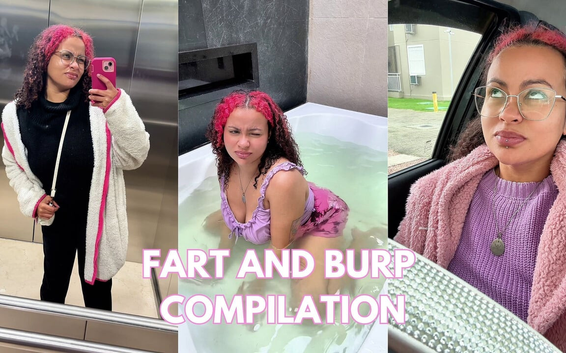 Weekly Fart Burp Compilation Outdoors Pole Dance Latex Ass Fart Jars