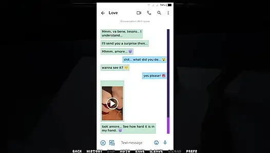 İtalyan ateşli karım kocasına onun ve en iyi arkadaşlarının porno videolarını ve fotoğraflarını gönderiyor - bölüm 24