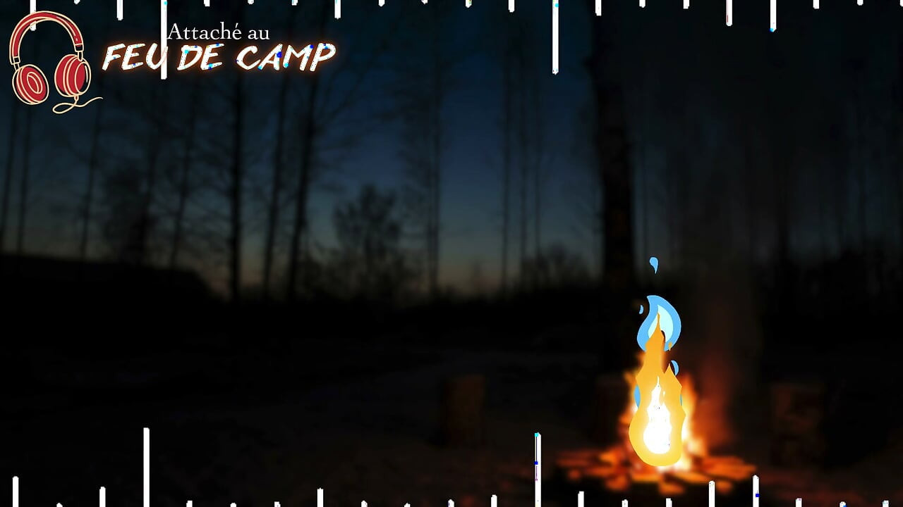 Attaché au feu de camp - French audio JOI ruined orgasm