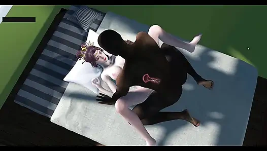 Кибер-богиня с запретными изгибами - 3D-анимация, хентай