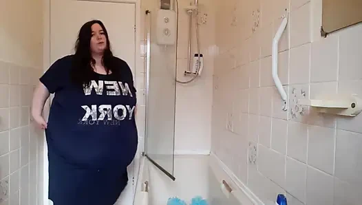 SSBBW bauch und körper wackeln