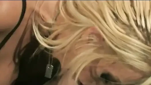 Busty Blonde Takes a Massive Cock Down Her Throat