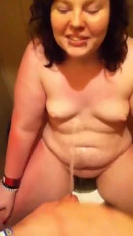 Pissing GF Whores Mouth and Pussy