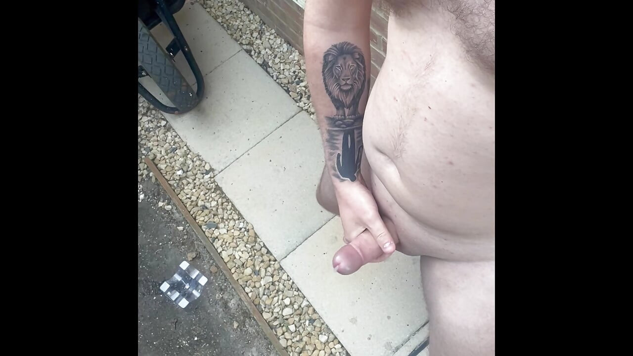 Multiple cumshots and orgasm, indoors and outdoors