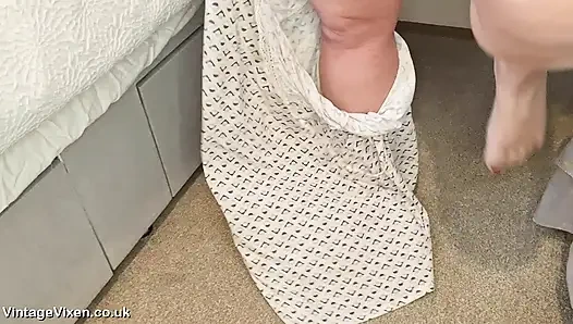 Aunt Janes Mature Hairy Cunt Right In YOUR Face