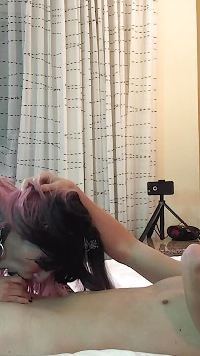 Goth Sissy Jade Madison Deepthroating Dick - Compilation 1