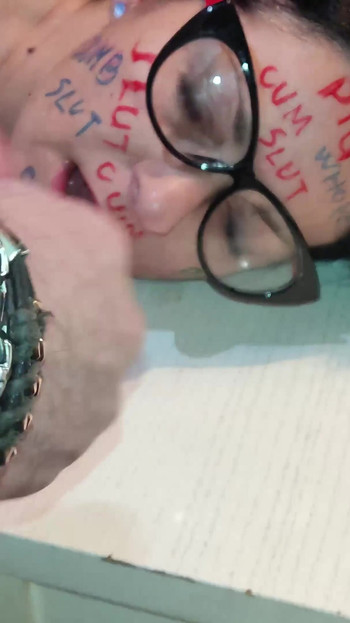 Iconic moment from "This is what a standard blowjob should look like"