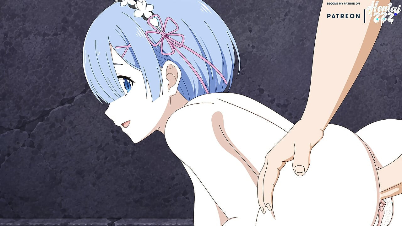 Rem recebe buceta gozada dentro por Subaru Sem censura ReZero Hentai