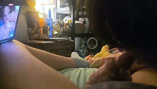 Real Couple Homemade Cum in Mouth
