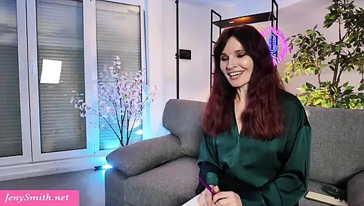 Jeny smith si tante seksi menyewa guru les untuk mempraktekkan bahasa Inggrisnya, tetapi dia masturbasi di depannya di webcam!