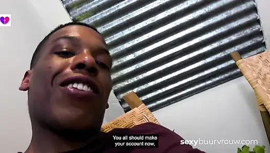 Dutch Interracial: wanita trans pasca-operasi disetubuhi oleh pria kulit hitam di kamarnya