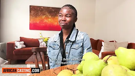 I knew this TIGHT 18YO EBONY wanted LA bad enough to say yes to anything - AfricanCasting
