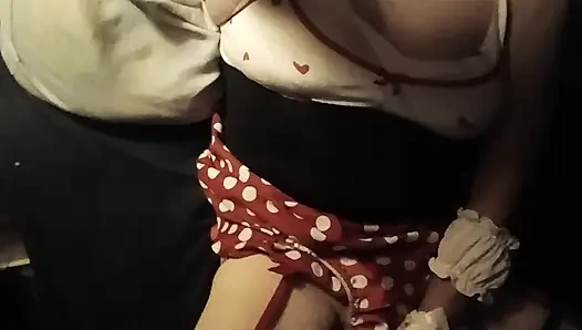 I love polkadot panties. So does my cock