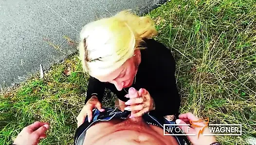 Kevin White  and HarleenVan Hynten went wild during their outdoor sex in Berlin! WolfWagner