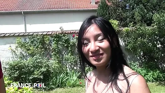 Sexy Brunette Has Hot Sex with Horny Guy While Husband Watches