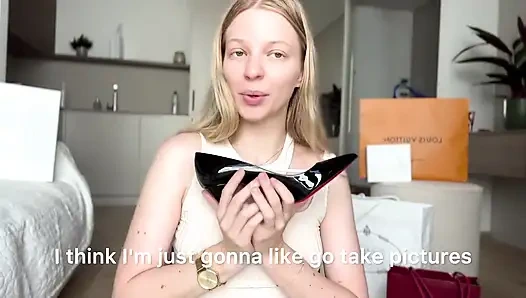 Findom Luxury Shopping Haul 12k $ Heavy Drain