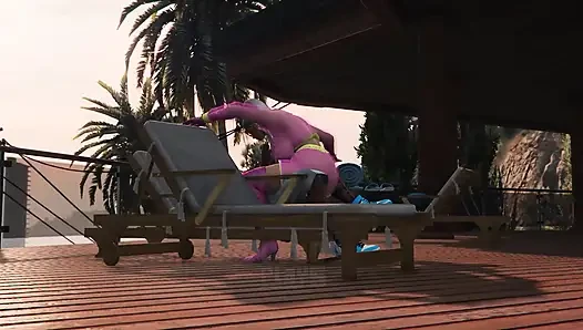 GTA 5 Franklin Hires Premium Lady in his Vinewood Mansion PART1