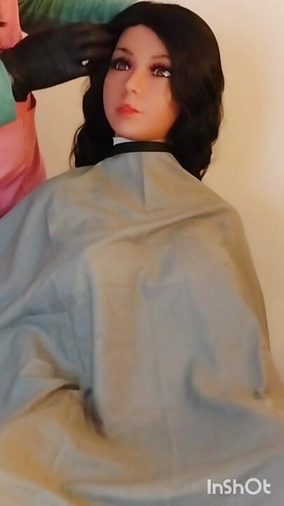 A full service for Lindsey sex doll salon cape fetish