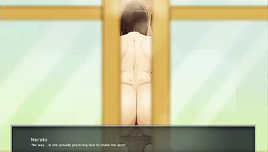 Konoha MILFs Part 38 - Naruto Almost Caught Hinata Masturbating Her Stepson in the Bathroom - by Eroticgamesnc