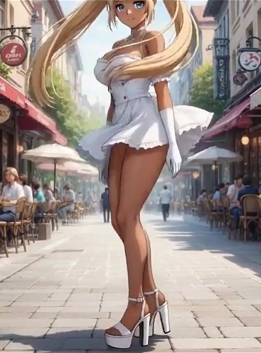 A Walk with Rumi - She Plays with Her Pussy Ai Generated