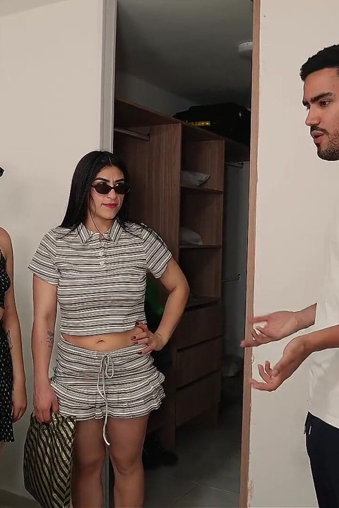 Fake Gay Friend Fucks His Girlfriends, Very Hot Threesome Between Horny Latinas