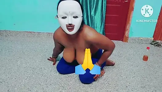 Hot huge boobs girl giving cock massage service with hand job in the massage centre - huge boobs sucking with loud moaning