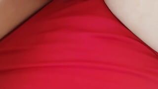Masturbating pussy in a swimsuit before going to the pool  - DepravedMinx