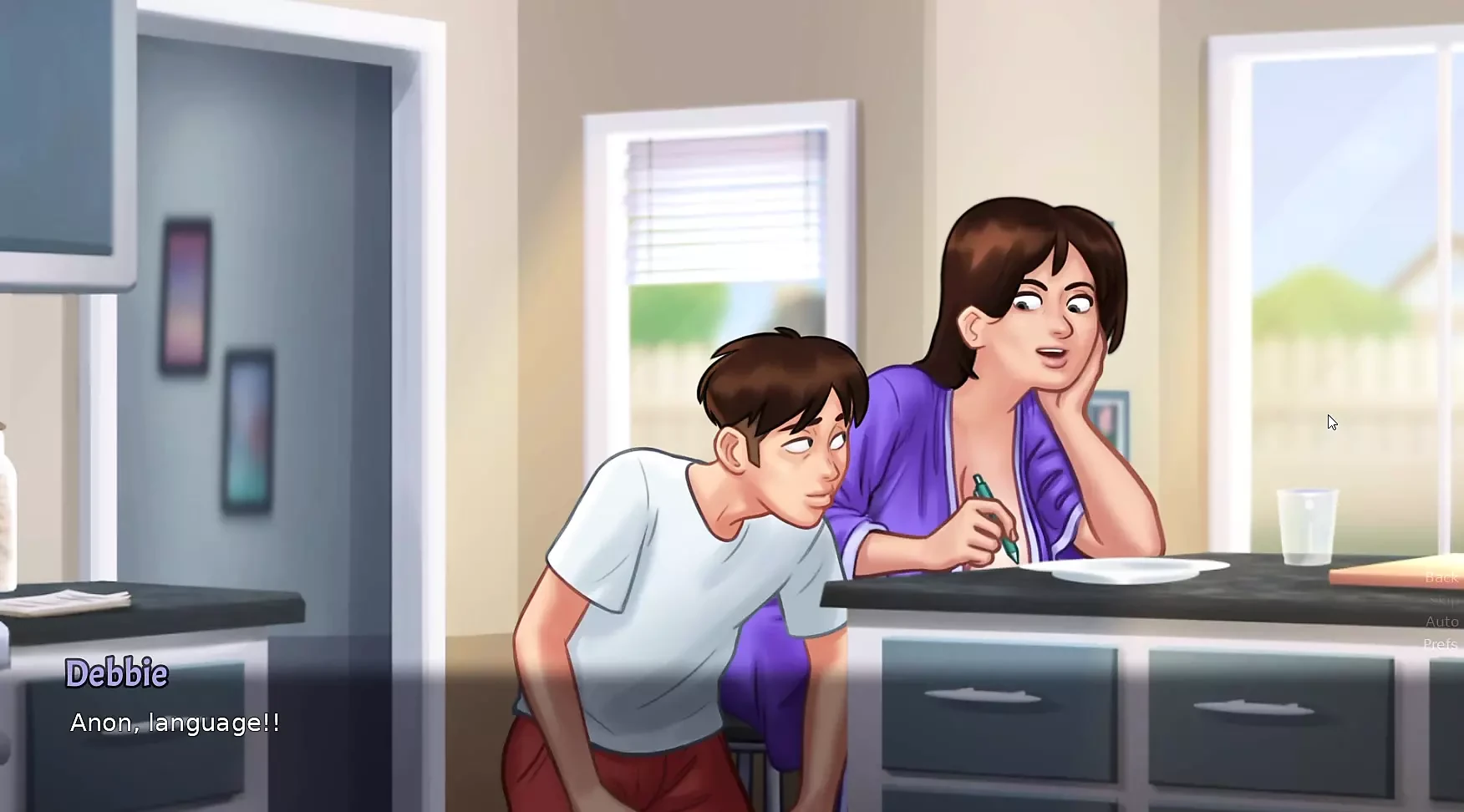 Mẹ kế mới và con trai kế làm cho tuyệt vời được thấy trong summertime saga phần 5