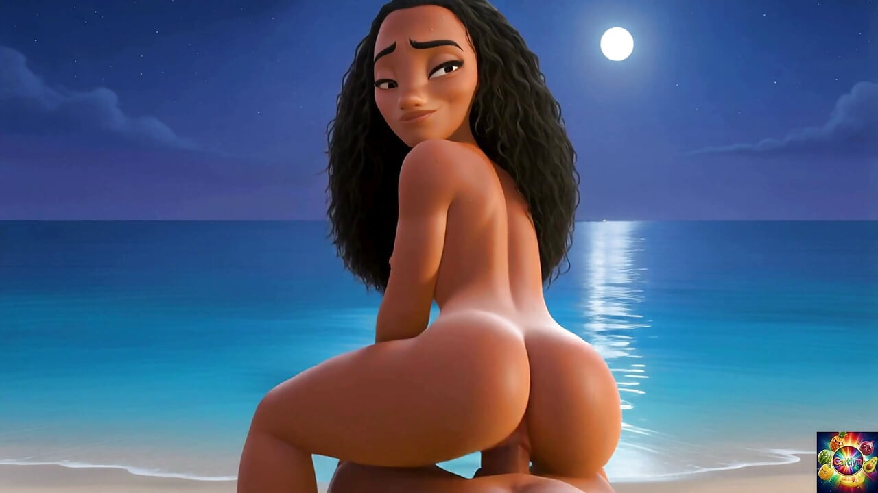 Moana's Playful Romance - AI Animation ASMR