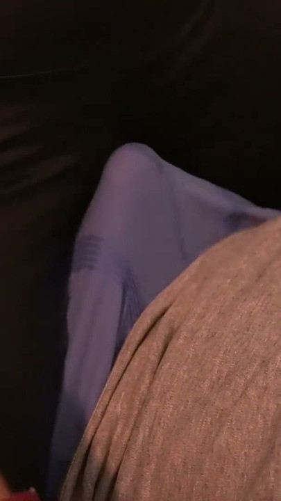 SOCKJOB, he cream his boxers for my footjob, the shiny leggings helped lol | Clip 1