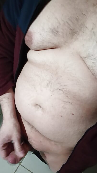 Masturbating
