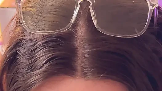 Close up Dildo BJ