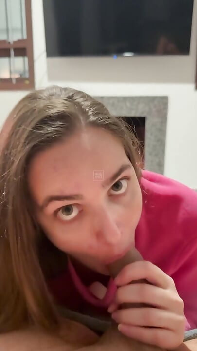 Real Couple Have Romantic Sex in the Living Room