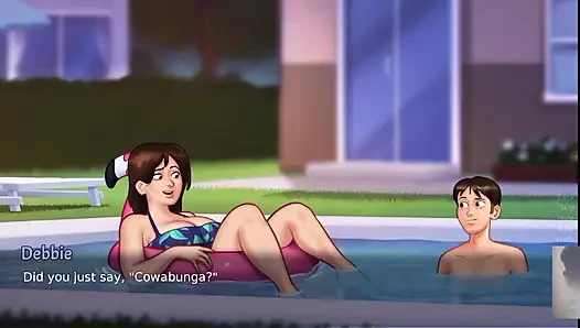 MILF STEP-MOM WAS SURPRISED! I FUCK HER IN SWIMSUIT! SUMMER TIME SAGA