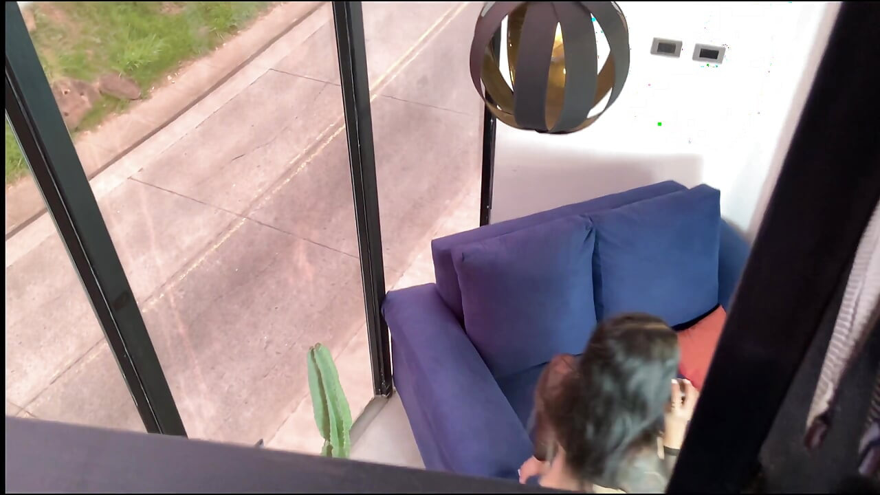 Voyeism- My Roommate Is a Voyerist, He Records Me While I Masturbate in the Living Room of My House