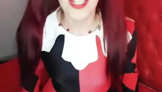 Shyyfxx Harley Quinn merayakan ulang tahunnya dan mengirim joker untuk tetangganya bermain peran joi
