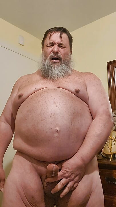 Big guy blows a afternoon load