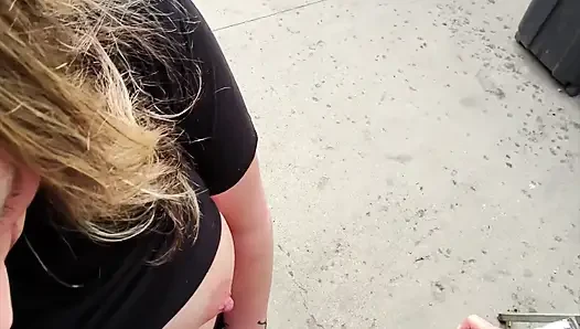 Slutty Wife Almost Caught Sucking Cock at the Bar