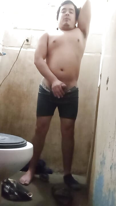 Jesus in boxer pulling his penis 139