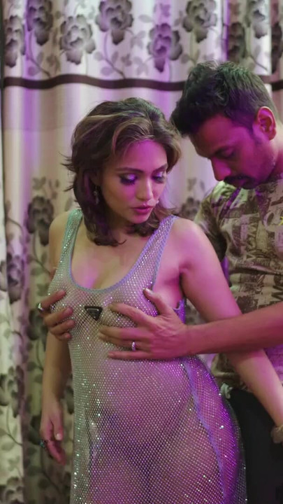 Captivating moment from "Beautiful Indian wife is encouraging her husband to have sex by changing clothes"