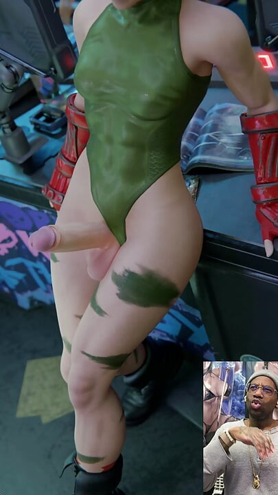 Transgender Cammy with Her Delicious Cock Out