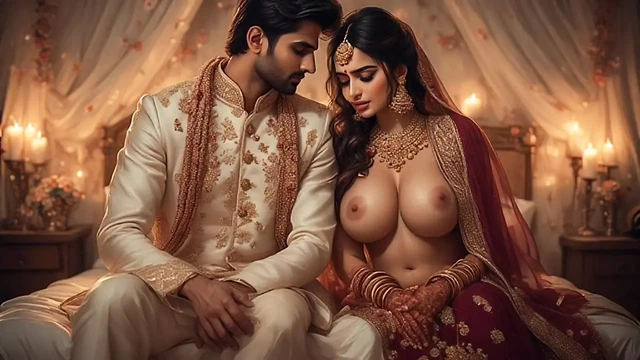 Couples first time in hotel enjoy