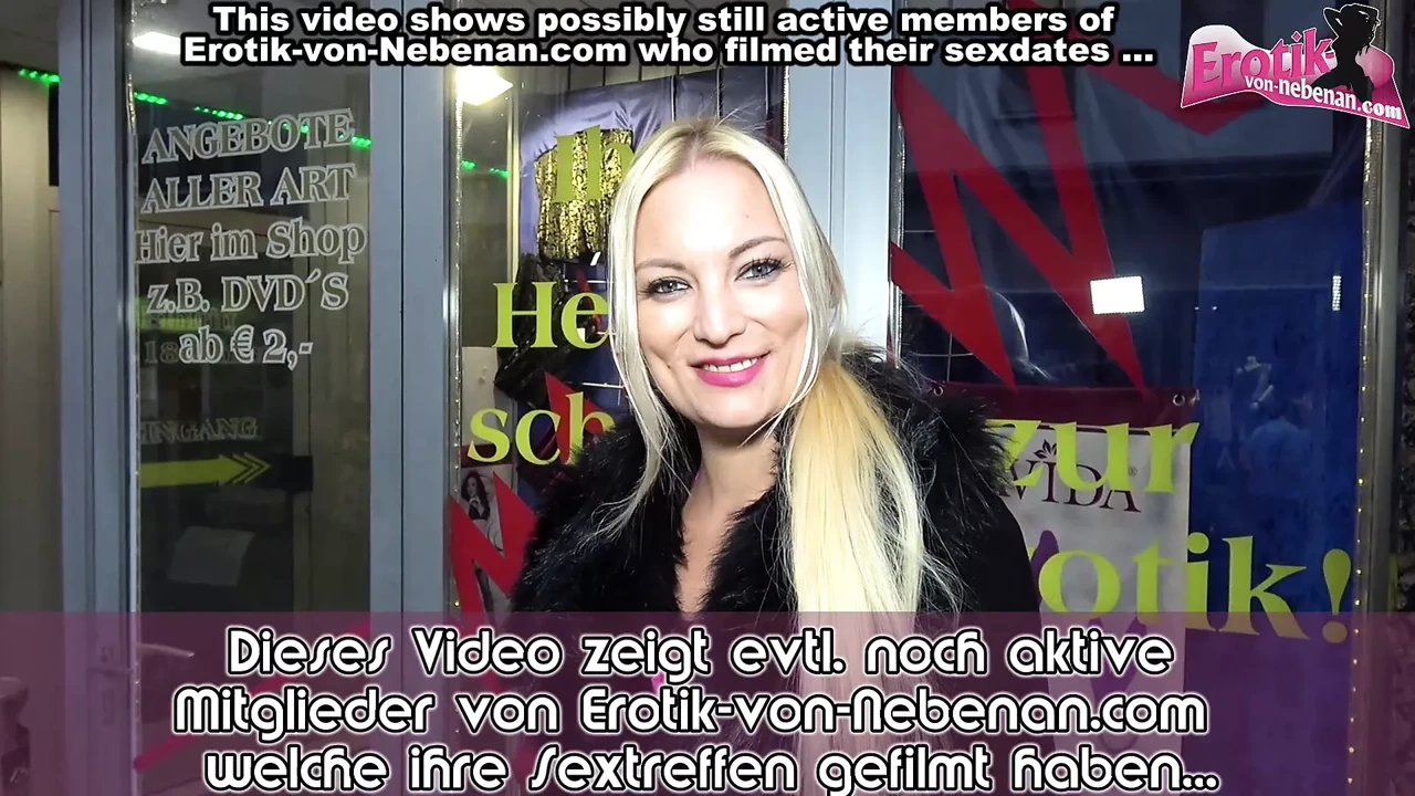 Sex in Porn cinema with German skinny blonde teen bitch