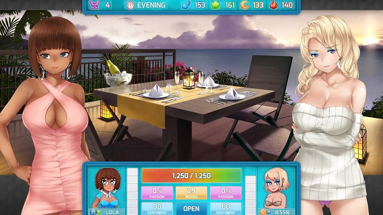 Huniepop 2 - Double Date - Part 8 Girl Lesbian Babes by Loveskysan
